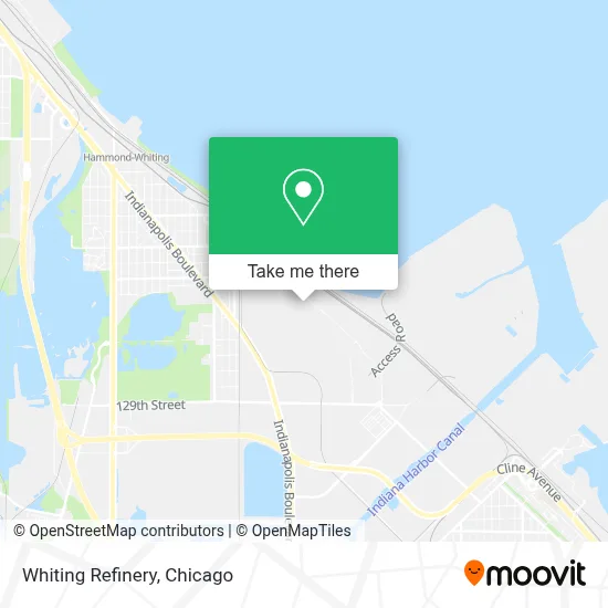 Whiting Refinery map