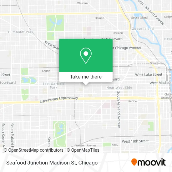 Seafood Junction Madison St map