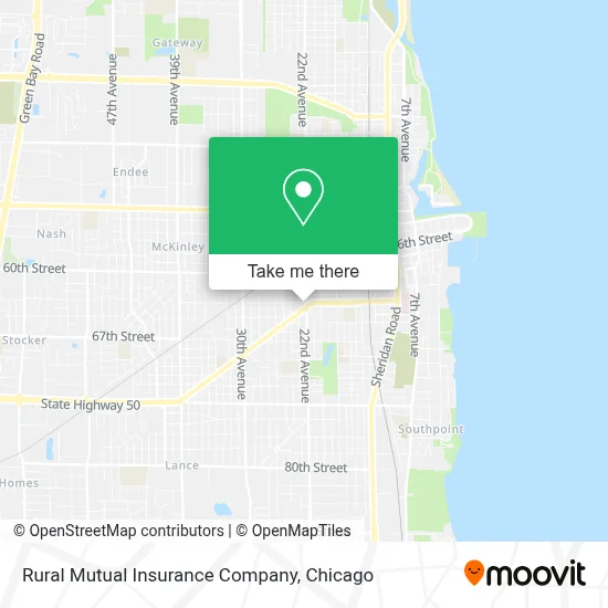 Rural Mutual Insurance Company map