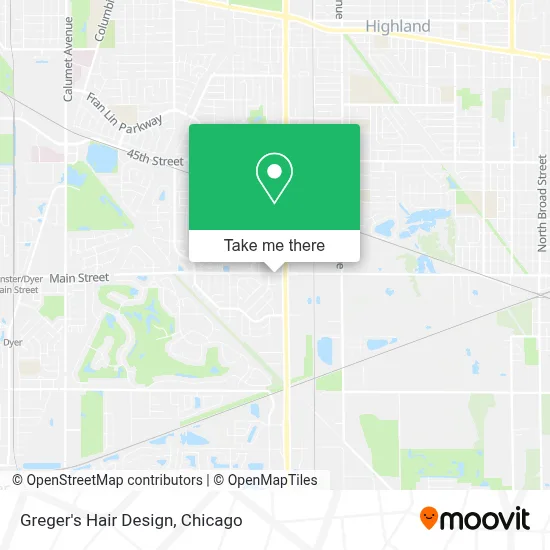 Greger's Hair Design map