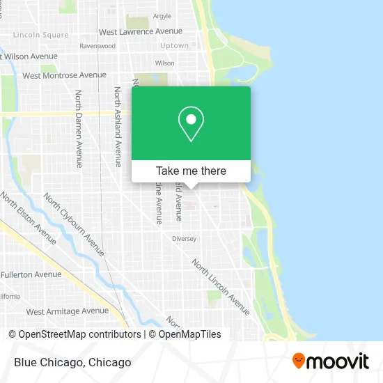 Blue Chicago map