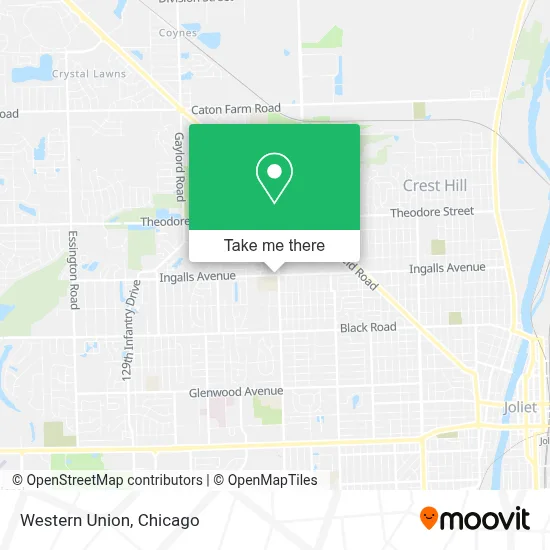 Western Union map