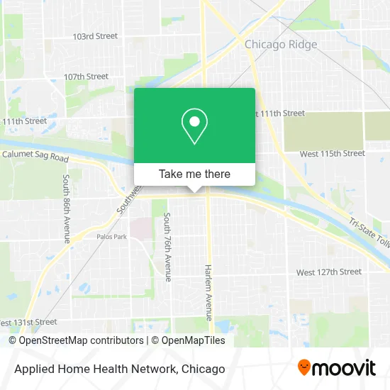 Applied Home Health Network map