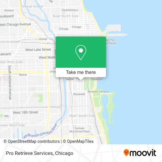 Pro Retrieve Services map