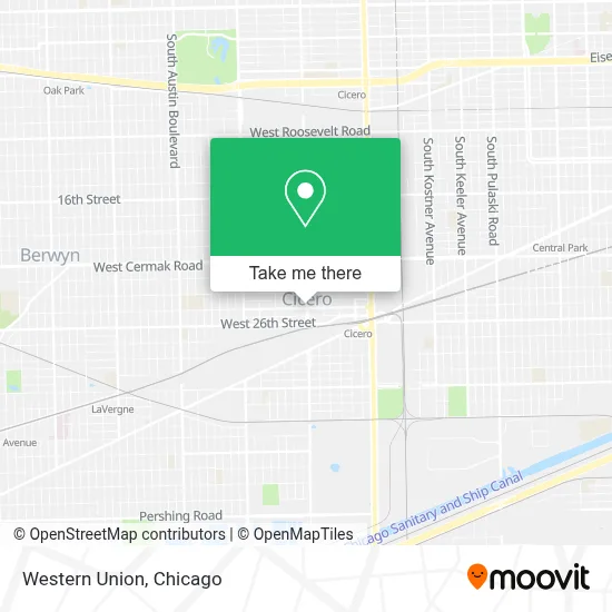 Western Union map