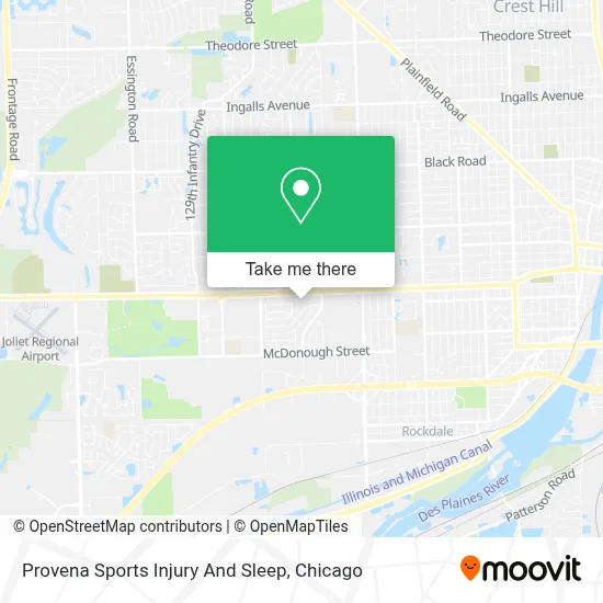 Provena Sports Injury And Sleep map