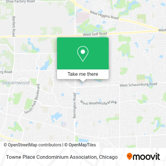 Towne Place Condominium Association map
