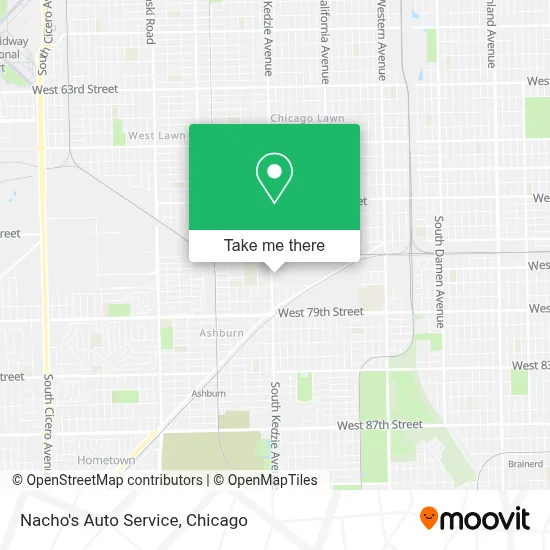 Nacho's Auto Service map