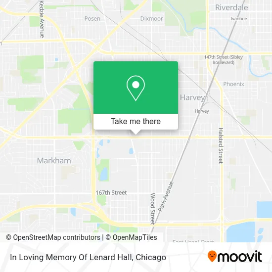 In Loving Memory Of Lenard Hall map