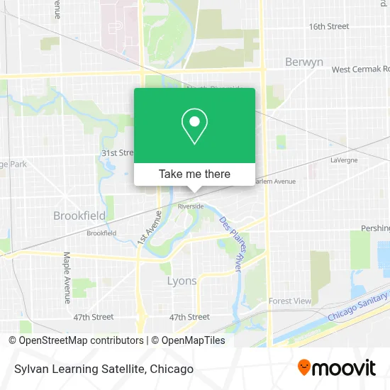 Sylvan Learning Satellite map