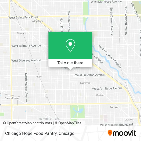 Chicago Hope Food Pantry map