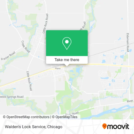 Walden's Lock Service map