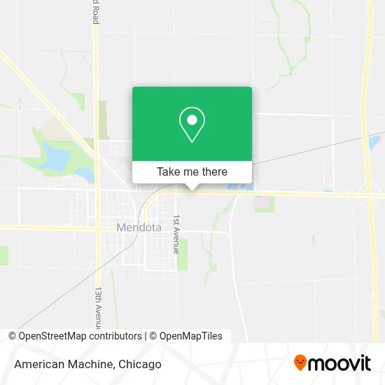 American Machine map