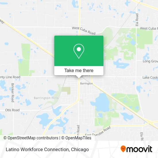 Latino Workforce Connection map