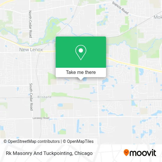 Rk Masonry And Tuckpointing map