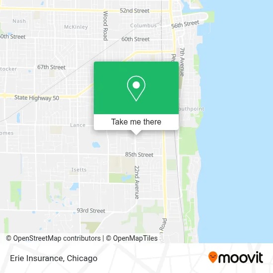 Erie Insurance map
