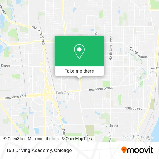 160 Driving Academy map