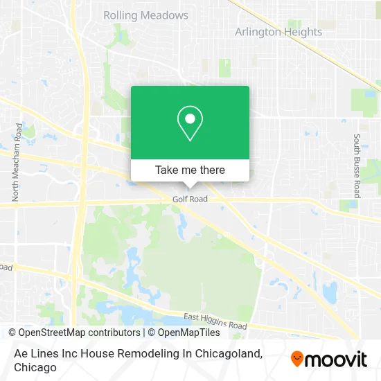 Ae Lines Inc House Remodeling In Chicagoland map