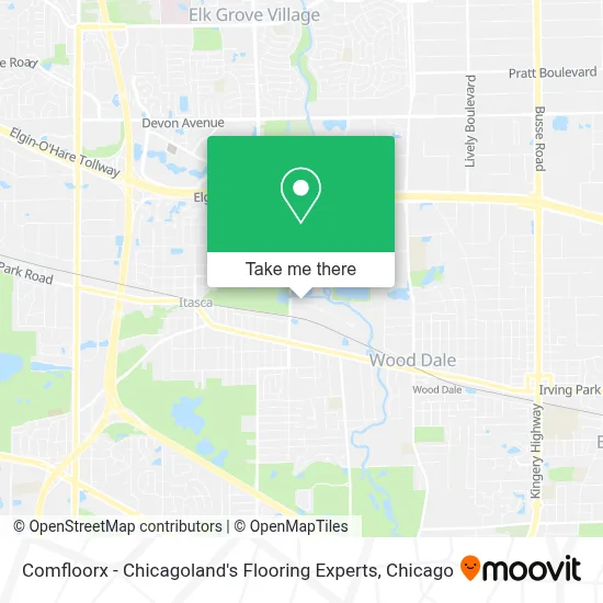 Comfloorx - Chicagoland's Flooring Experts map