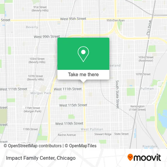 Impact Family Center map
