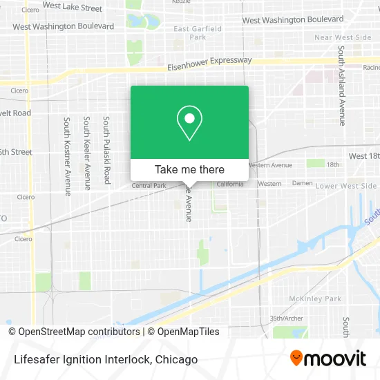 Lifesafer Ignition Interlock map
