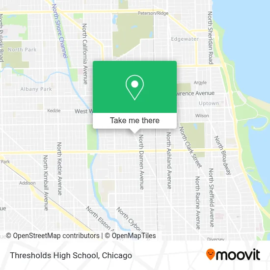 Thresholds High School map