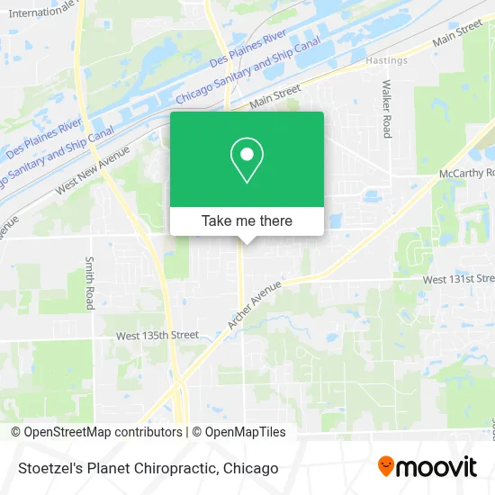 Stoetzel's Planet Chiropractic map