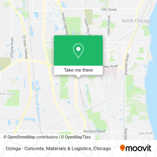 Ozinga - Concrete, Materials & Logistics map