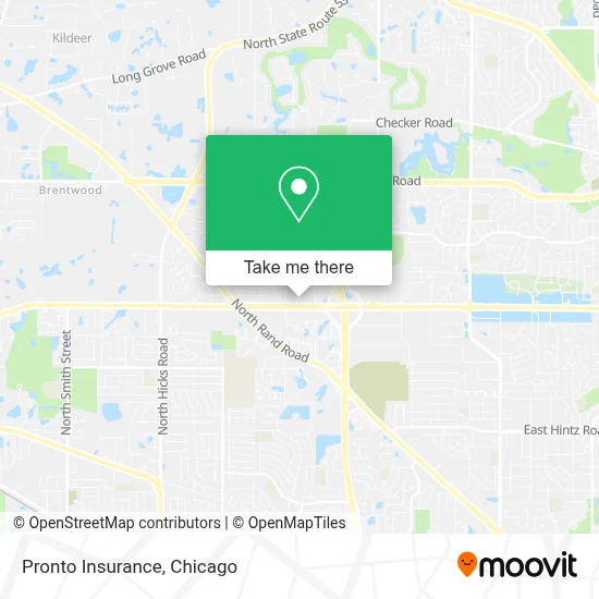 Pronto Insurance map