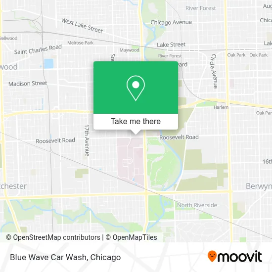 Blue Wave Car Wash map