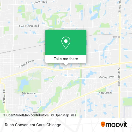 Rush Convenient Care map
