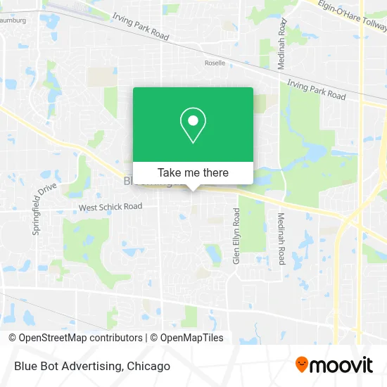 Blue Bot Advertising map
