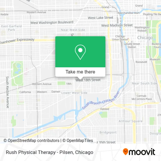 Rush Physical Therapy - Pilsen map