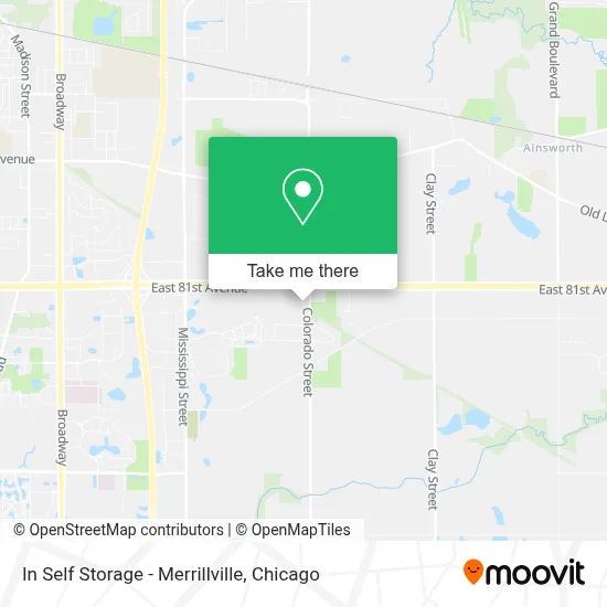 In Self Storage - Merrillville map