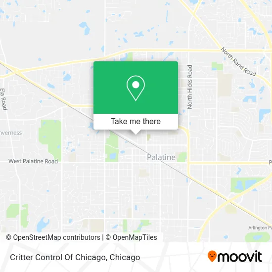 Critter Control Of Chicago map