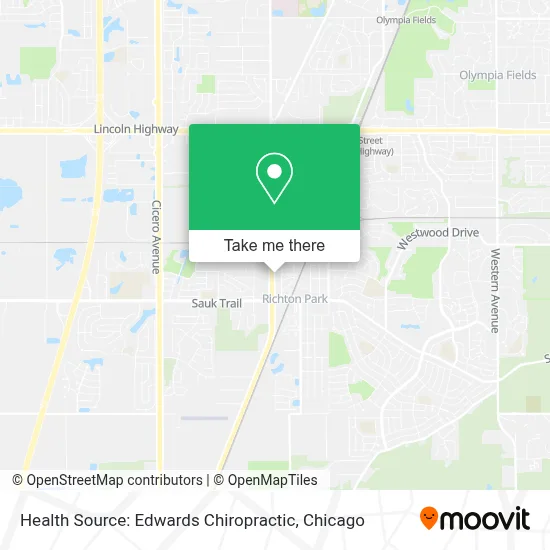Health Source: Edwards Chiropractic map