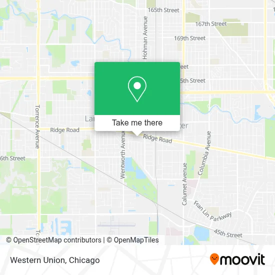Western Union map