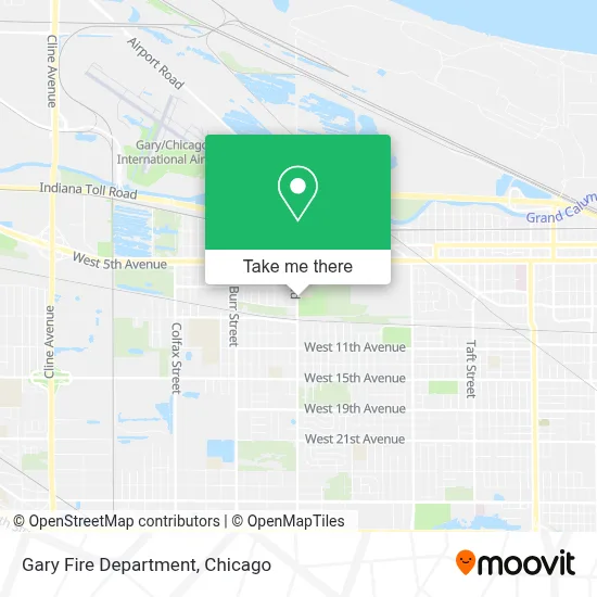 Gary Fire Department map