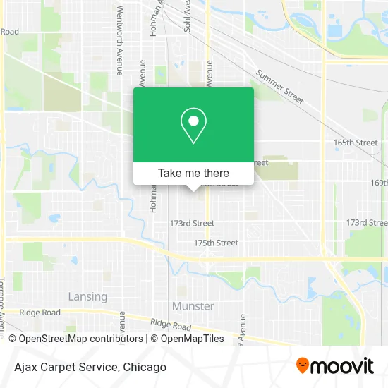 Ajax Carpet Service map