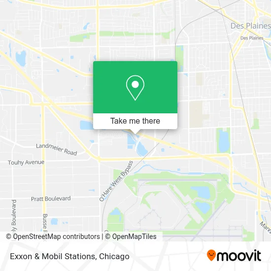Exxon & Mobil Stations map