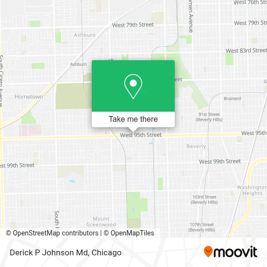 Derick P Johnson Md map