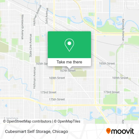 Cubesmart Self Storage map