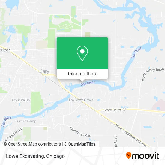 Lowe Excavating map