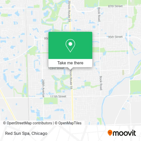 Red Sun Spa map