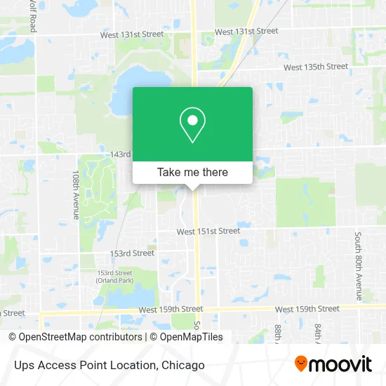 Ups Access Point Location map