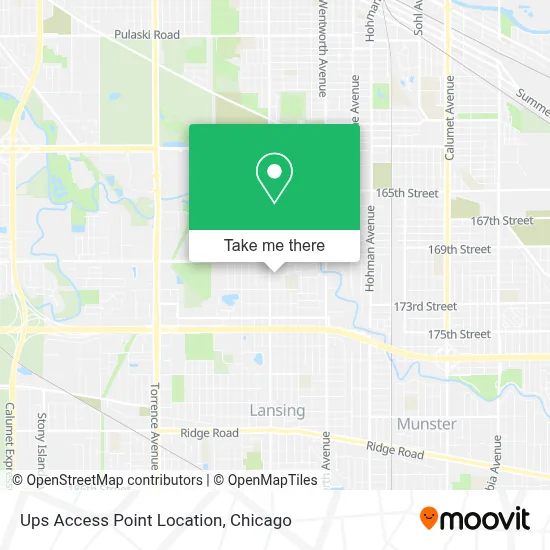Ups Access Point Location map