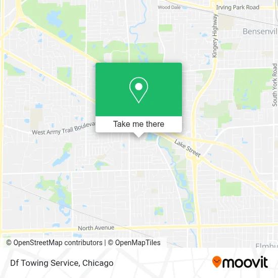 Df Towing Service map