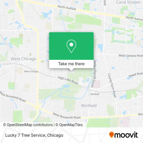 Lucky 7 Tree Service map