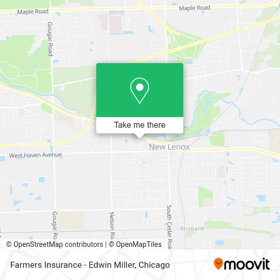 Farmers Insurance - Edwin Miller map