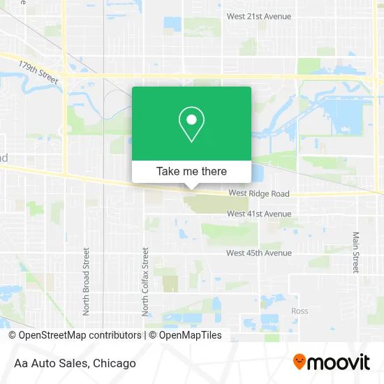 Aa Auto Sales map